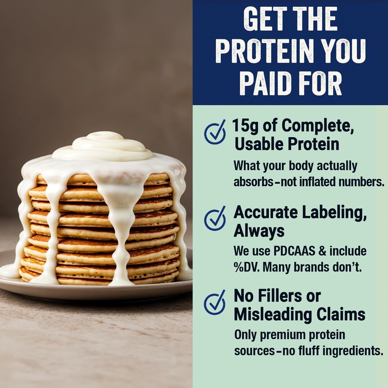 PEScience Protein Pancake Mix for Protein Waffles and Pancakes, Just