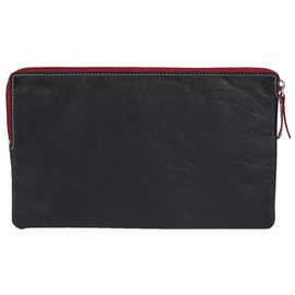 Multicolour LEAS Bank Bag Wallet in Real Leather, Colourful – Special Edition, Colourful, closed