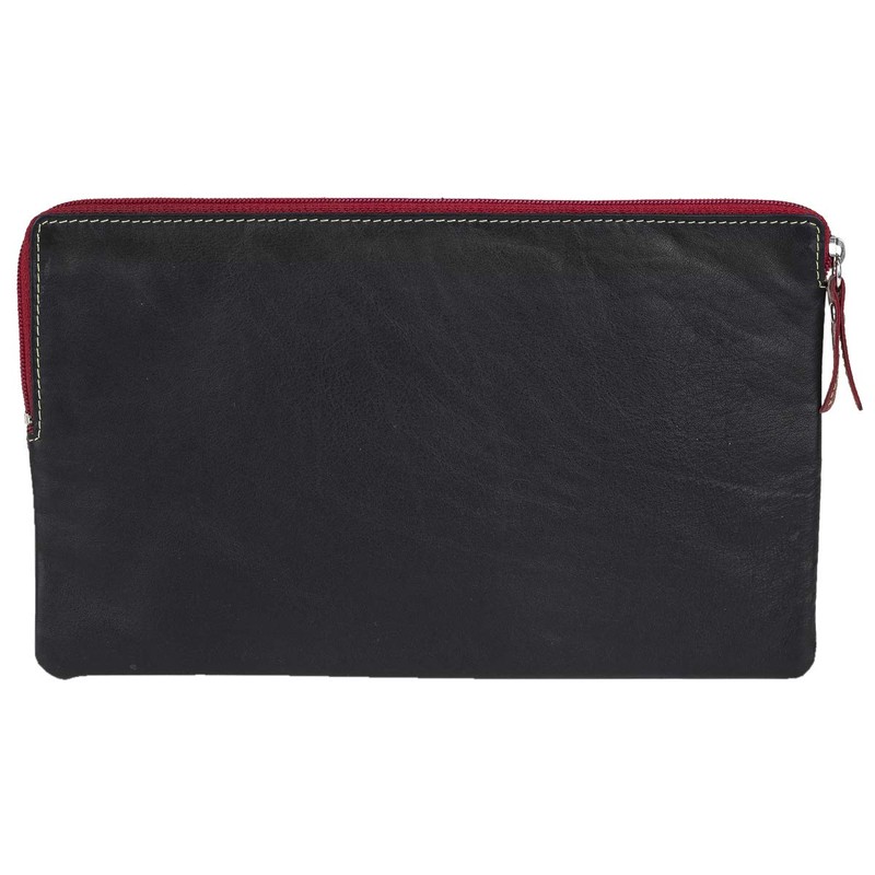 Multicolour LEAS Bank Bag Wallet in Real Leather, Colourful –