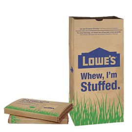 Lowes Garbax Lowes 30 Gallon Paper Heavy Duty Brown Paper Lawn and Refuse Bags for Home (5 pack)
