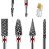 ANRUI ANRUI 6pcs Nail Drill Bits Set, 3/32 Inch Professional