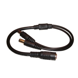 Sunvision Surveillance 1-to-2 DC Power Splitter Cable with 5.5x2.1mm Plugs for CCTV (PSC2)