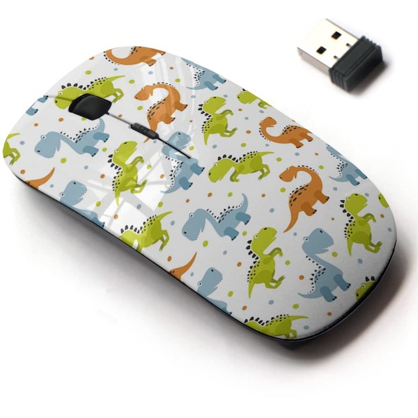 CJCBROES 2.4G Wireless Mouse with Cute Pattern Design for All