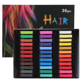 Soft Pastel Colours 36 Colours - Soft Pastel Chalk Set for Artists, Ideal as Blackboard Chalk Colourful & Hair Chalk for Children - Perfect for Drawing, Painting, Creative Projects & Temporary Hair