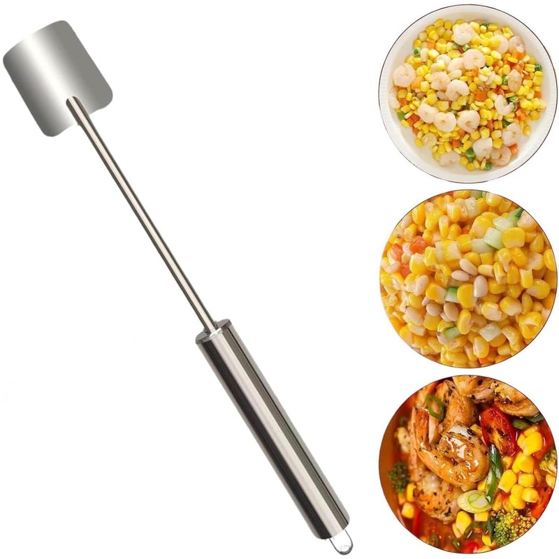 Long Handle Stainless Steel Corn Stripping Tool Set for Corn
