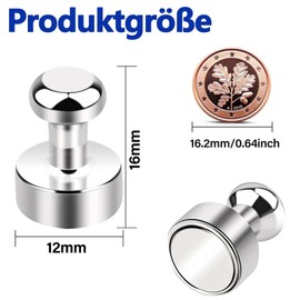 Pack of 26 Magnets Strong, Small Magnets Extra Strong, Strong Magnets Magnets Strong Hold Neodymium Magnets, Fridge Magnets, Magnets for Magnetic Board, Whiteboard Magnets for Pin Board, Pegboard