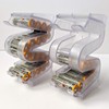 Battery Ladder (TM) Clear AA Battery Holder/Storage - Vertical Organizer