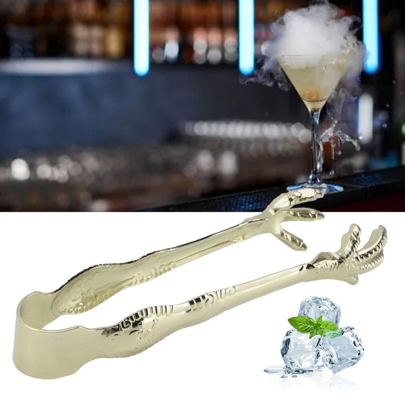 Claw Style Ice Tong Stainless Steel Hand Polished Eagle Claw