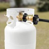 Aekops 100lb Propane Tank Adapter, Universal Fit POL Propane Tank