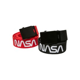 Mister Tee Unisex NASA Belt Kids Pack of 2, black / red