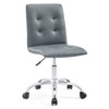 Modway Prim Ribbed Armless Mid Back Swivel Conference Office Chair