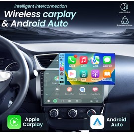 2+64G Car Radio for Nissan Sentra 2013-2017 with Wireless Carplay Android Auto, 10.1" 1280x800 HD Touchscreen Car Stereo with Backup Camera, Mirror Link GPS 5G WiFi Bluetooth FM SWC