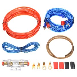 Hsthe Sea 10GA Car Amplifier Cable Kit, Amplifier Power Amplifier Cable, Car Audio Wire Installation Kit, Amplifier Car 1500W