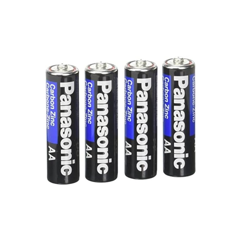 4pc Panasonic AA Batteries Super Heavy Duty Power Carbon Zinc