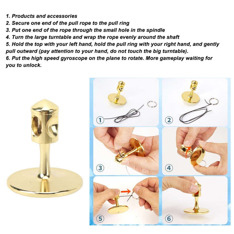Self Balancing Gyroscope Metal Educational Decompression Anti Gravity Rotation Gyroscope