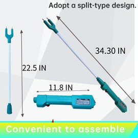 Cattle Prod Waterproof Cattle Prod Stick with LED Light Rechargeable Electric Livestock Prod