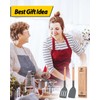 Pack of 2 Silicone Cooking Spatula, Heat Resistant Solid Turner,
