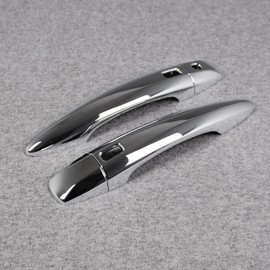 RQING for Nissan Rogue 2021 2022 2023 2024 2025 Chrome Door Handle Cover Trims with 4 Smart Keyhole