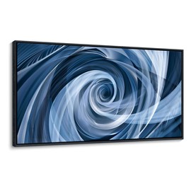 YDYSUNE Abstract Art Painting Blue Coil Color Graffiti White Background Modern Artwork Decoration Living Room Bedroom Kitchen 20x40 inches