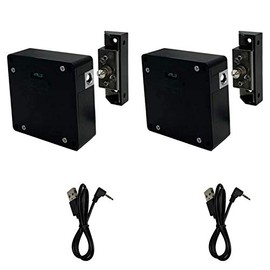 RFID Lock Electronic Cabinet Lock, Hidden DIY Lock with USB Cable for Wooden Cabinet Drawer Locker Cupboard (2 Pack)