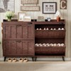 ChooChoo Shoe Storage Cabinet with 2 Flip Drawers, Deodorizing Shoe