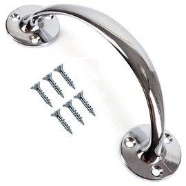 TERF® Heavy Duty Vintage Style Bow Door Pull Handle Chrome 150mm (6 inch) Including Fixing Screw for Kitchen Cupboard Cabinet Drawer Door Pull Handle - Pack of 1