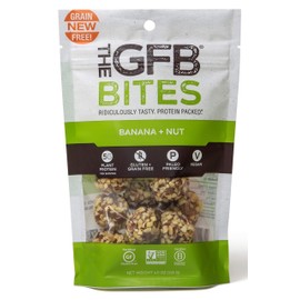 The Gluten Free Bar, Paleo Grain Free Protein Bites, Banana Nut, 4 Ounce (6 Count), Vegan, Dairy Free, Non GMO, Soy Free