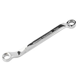 Larcele Double Box Ratcheting Wrench Combination 45-Degree Offset Spanner Metric, 1Pcs STBS-02 (6-7mm)