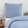 Traumschlaf Muslin Bed Linen Plain Blue, Pillowcase Single 40 x