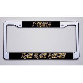 License Plate Holder for Avengers Fans! for T'CHALLA/Team Black Panther License Plate Frame Model-RT55-FG151