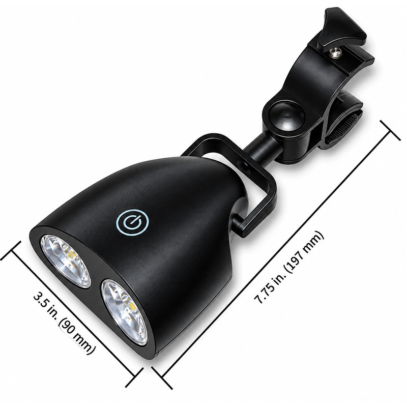Portable LED BBQ Grill Light – Handle-Mount Clip-On Flashlight for