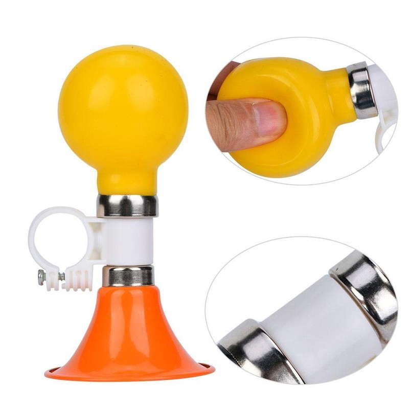 Metal Rubber Bike Horn for Kids, Fits Handlebars Under 22.2mm