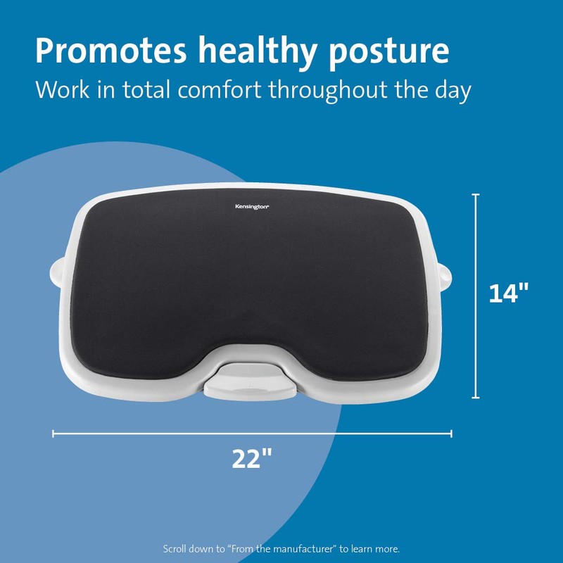 Kensington Foot Rest For Under Desk At Work, Smartfit Comfort