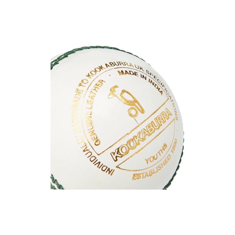 Kookaburra County League Cricket Ball 4.75oz, White, Youths