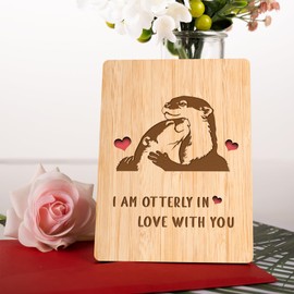 Anniversary Card Gifts for Her Him - Bamboo Card, Wedding Anniversary Card for Wife Husband, Funny Birthday Gifts Christmas Valentines Anniversary Card Gifts for Her Him Girlfriend Boyfriend