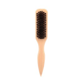 SYGELER Wild Boar Bristle Smoothing Brush for Hair & Beard - Soft Natural Boar Bristle Hair Brush with Pointed Tail Design, Styling Comb for Salon, Home Use, Hair Oil Distribution