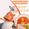 Bagentry Orange Dog Harness Backpack with Leash & Poop Bag
