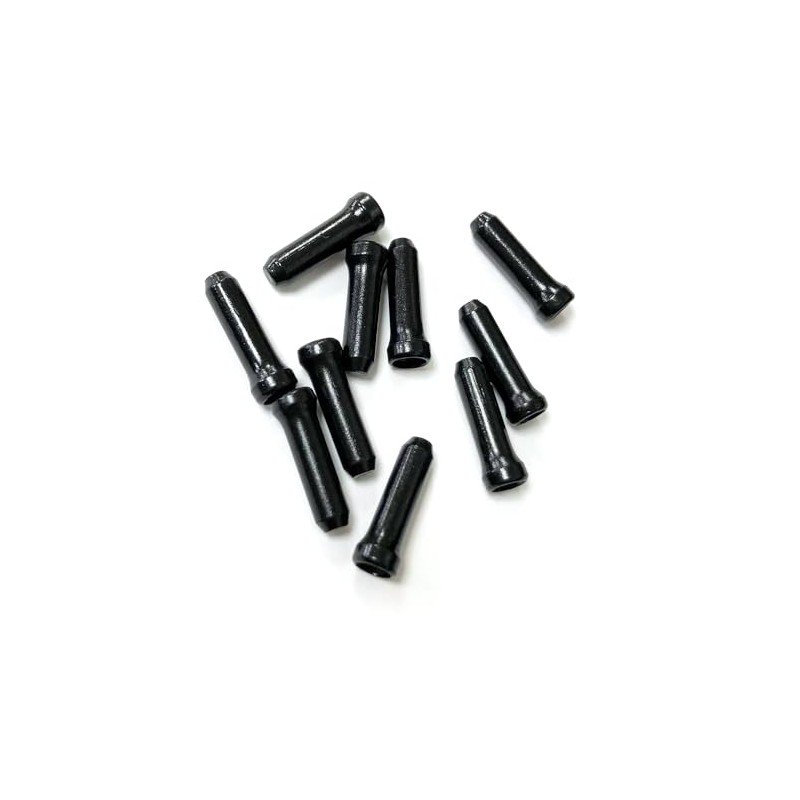 Clarks Cycle Systems Alloy Brake/Gear Inner Cable End Covers, Black,