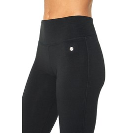 Bally Total Fitness Women's Standard Tummy Control Long Pant 34", Black, Large