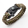 8-Pack 3-in-1 Emergency Survival Bracelet with Whistle and Compass, Survival