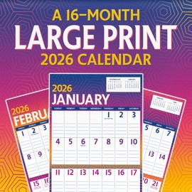 2026 Large Print Wall Calendar