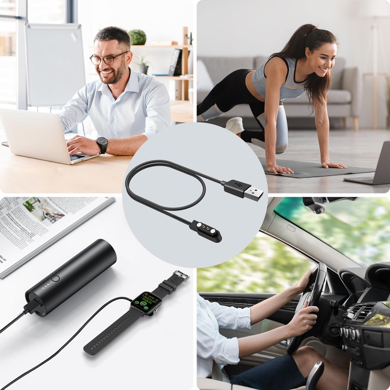 WalkerFit Universal Smartwatch Charging Cable, Universal Smart Watch Magnetic Accessories