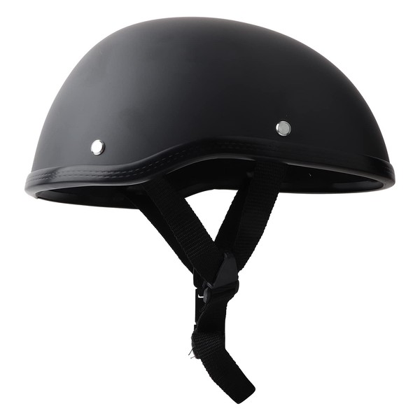 Half Helmets Motorcycle Helmet, Retro Half Shell Helmet, Matte Black
