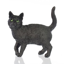 Standing Black Cat Figurine