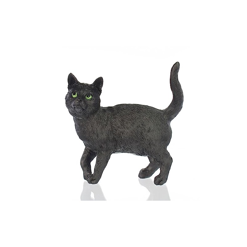 Standing Black Cat Figurine