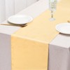 2PCS Champagne Satin Table Runner 12 x 108 Inch Satin