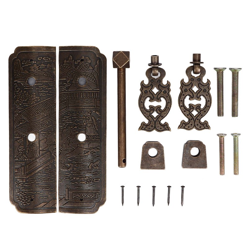 Antique Drawer Pendant Pulls Beautifully Engraved High Hardness Brass Book