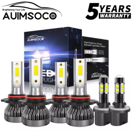 AUIMSOCO 6*LED Car Lights Fog Lights Bulbs Kit For Chevy Silverado 1500 2500 HD 1999-2002