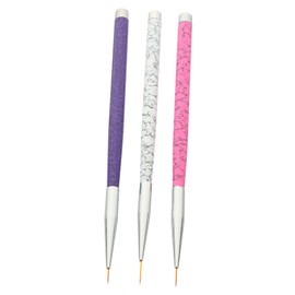 NOLITOY Nail Art Supplies 3pcs Nail Art Brush Pen Set Nail Liner Brush Pens for Manicure Nail Art Tools Brush Pen