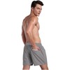 QRANSS Light Gray Mens 5 inch Inseam Quick Dry Swim